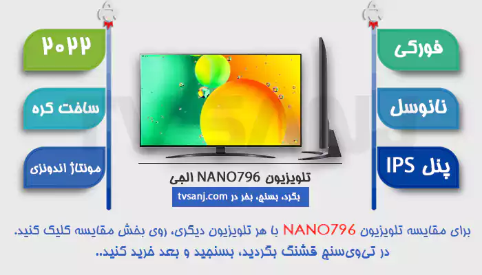 تلویزیون 65 اینچ 2022 نانوسل ال جی 65NANO796