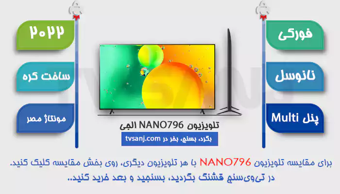 تلویزیون نانوسل فورکی 86NANO796QA