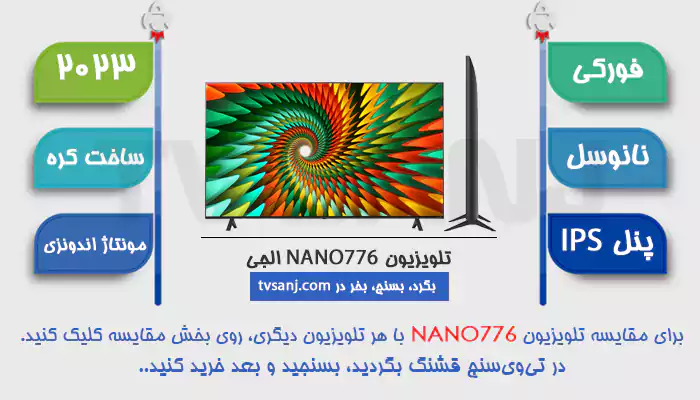 تلویزیون 65 اینچ نانوسل فورکی 65NANO776RA الجی